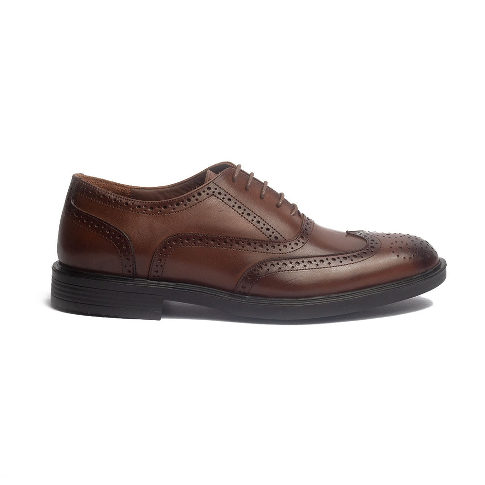 Men Brown Leather Shoes #4106