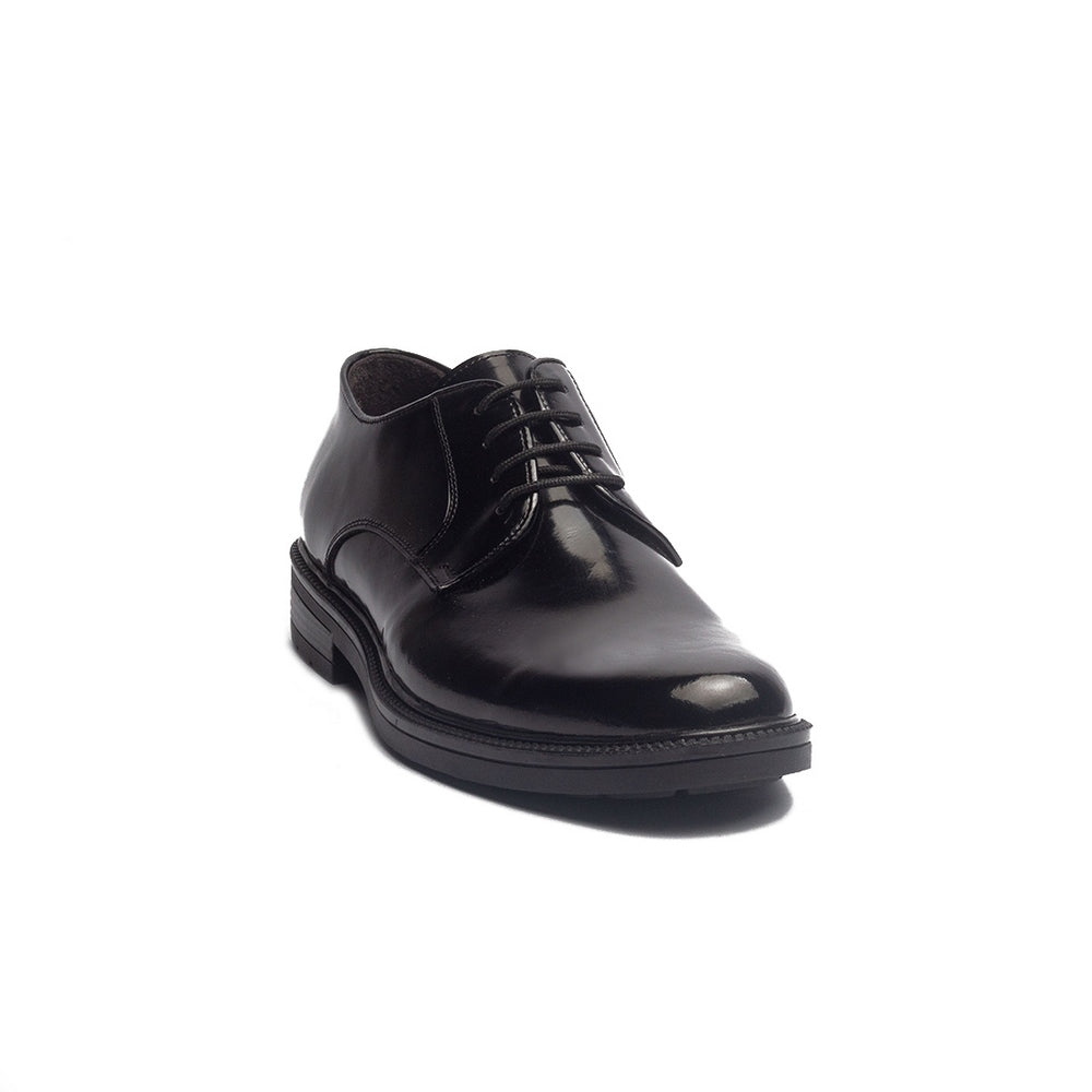 Men Black Leather Shoes #4107