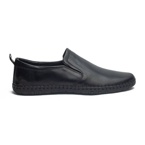Men Black Leather Shoes #4129