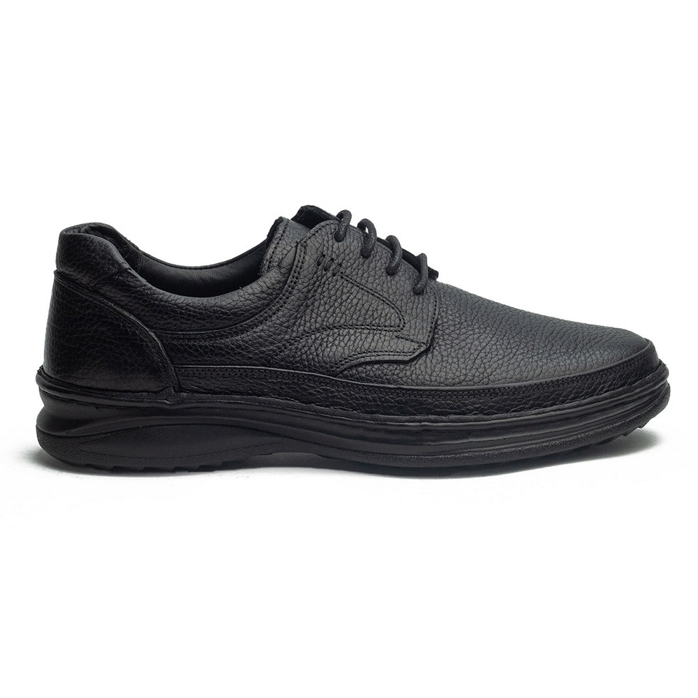 Men Black Leather Shoes #4132