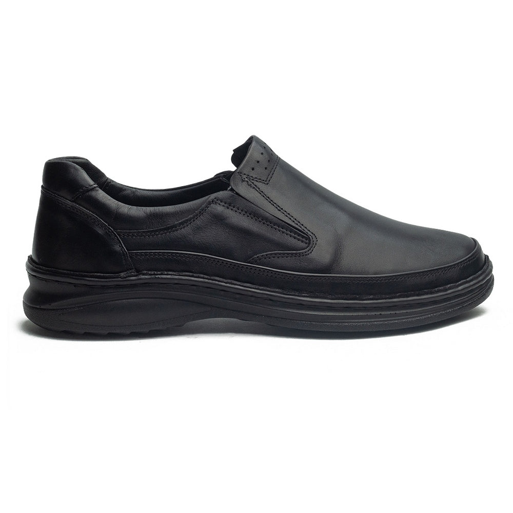Men Black Leather Shoes #4134