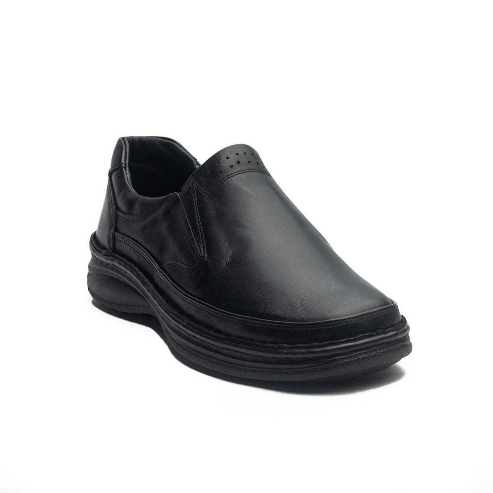 Men Black Leather Shoes #4134