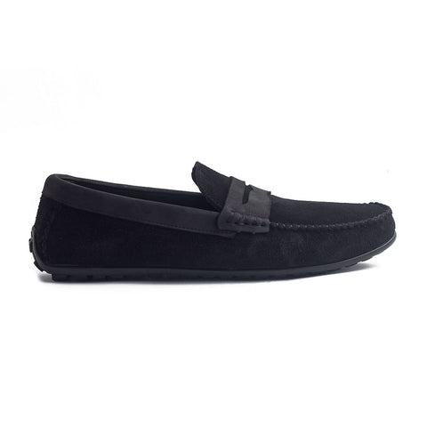 Men Black Chamois Espadrilles #4142