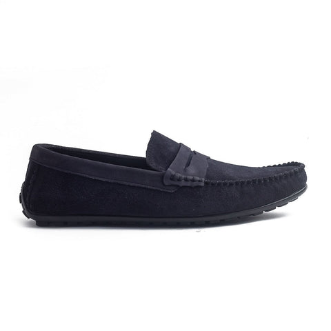 Men Dark Blue Chamois Espadrilles #4145