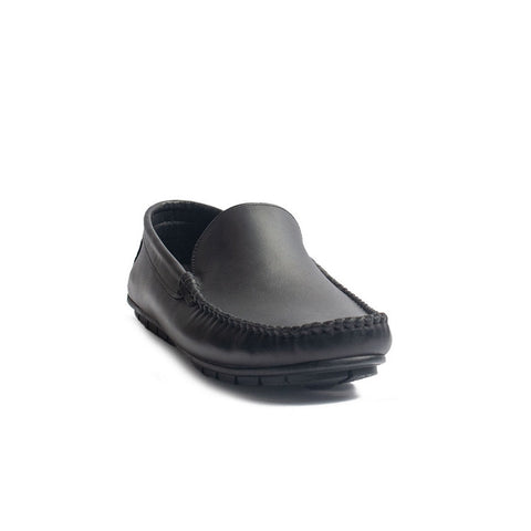 Men Black Leather Espadrilles #4146