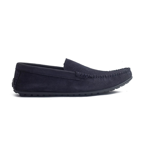 Men Dark Blue Chamois Espadrilles #4154