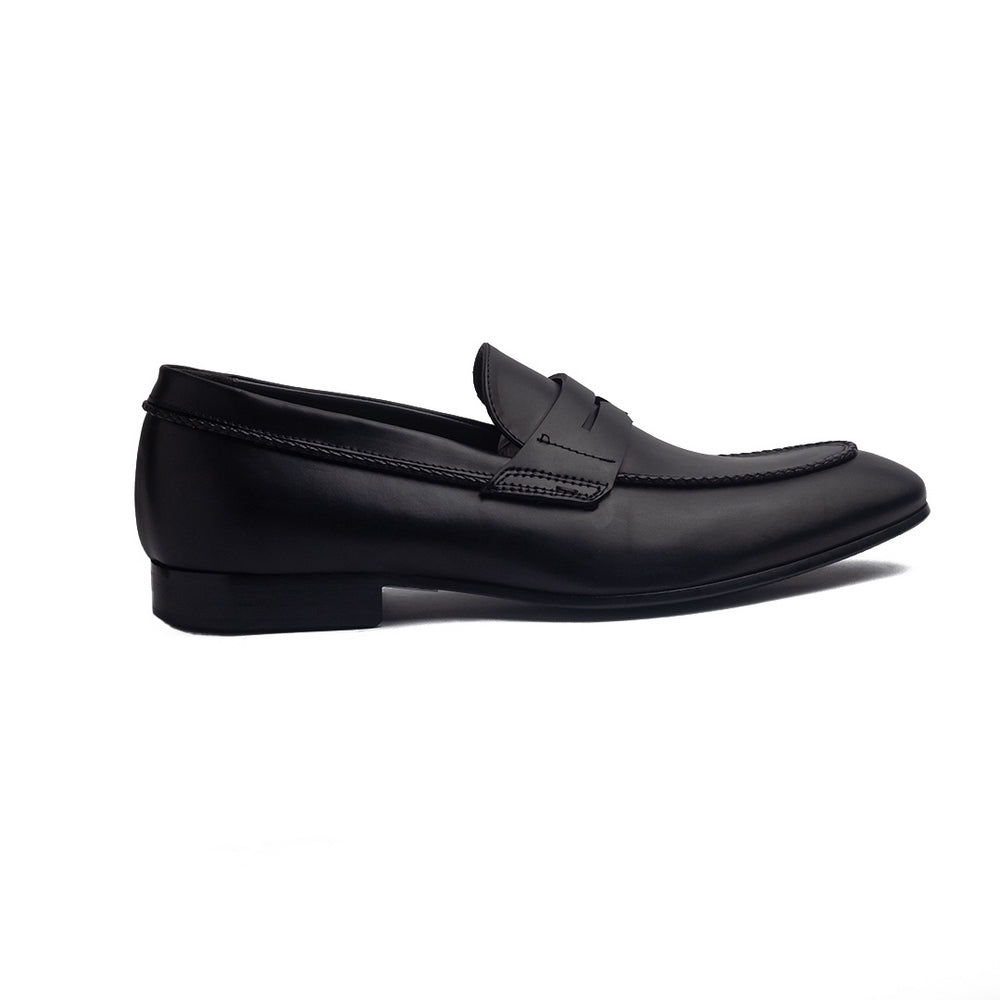 Italian Men Black Leather Shoes #4160