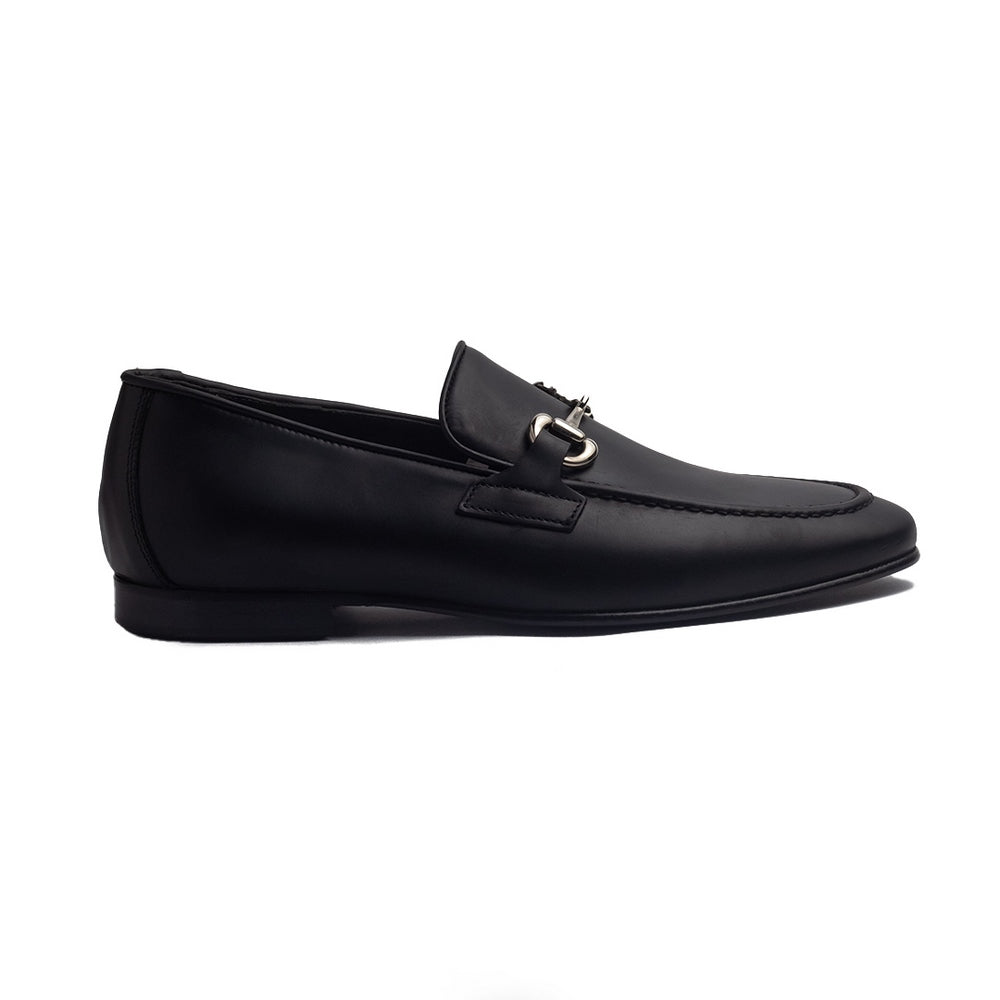 Italian Men Black Leather Shoes #4163