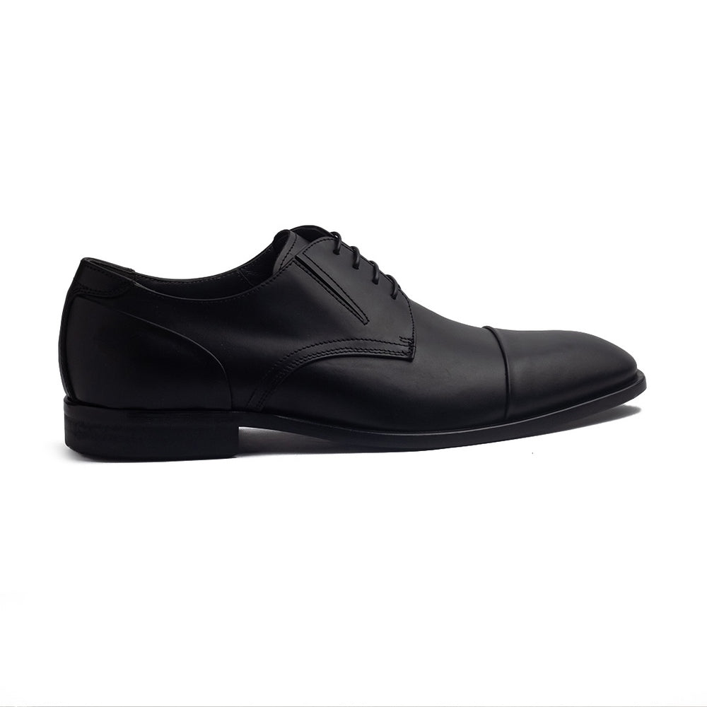 Italian Men Black Leather Shoes #4165