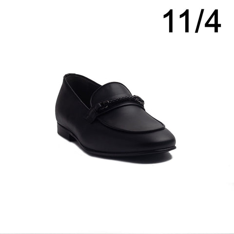 Italian Men Black Leather Shoes #4178