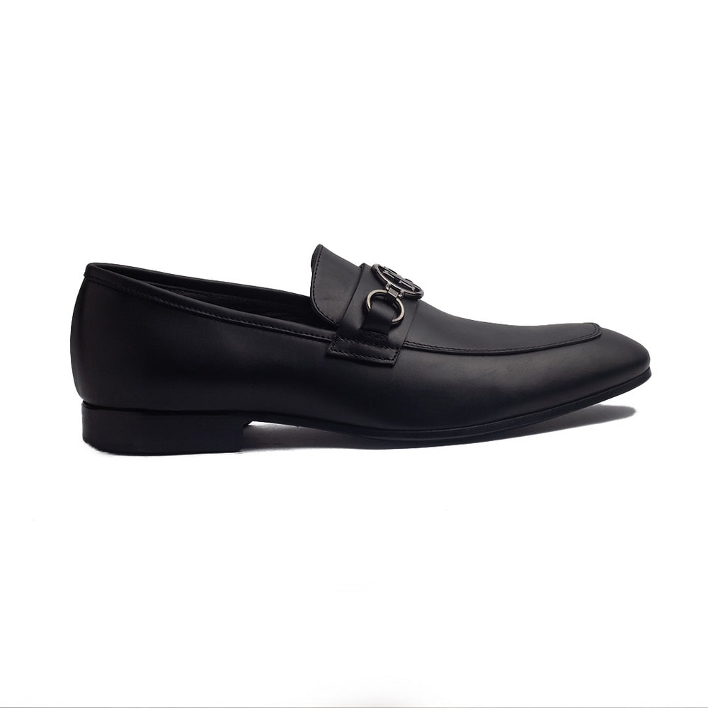 Italian Men Black Leather Shoes #4180