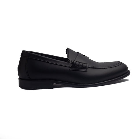 Italian Men Black Leather Shoes #4186