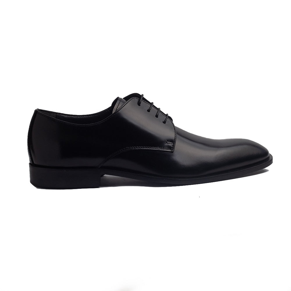 Italian Men Black Vernis Leather Shoes #4187