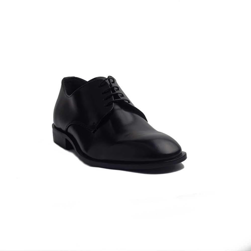 Italian Men Black Vernis Leather Shoes #4187