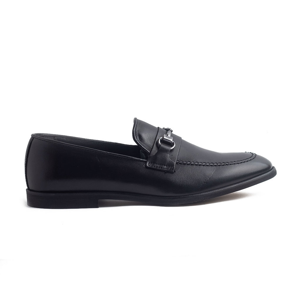 Italian Men Black Leather Shoes #4188