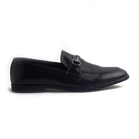 Italian Men Black Leather Shoes #4190