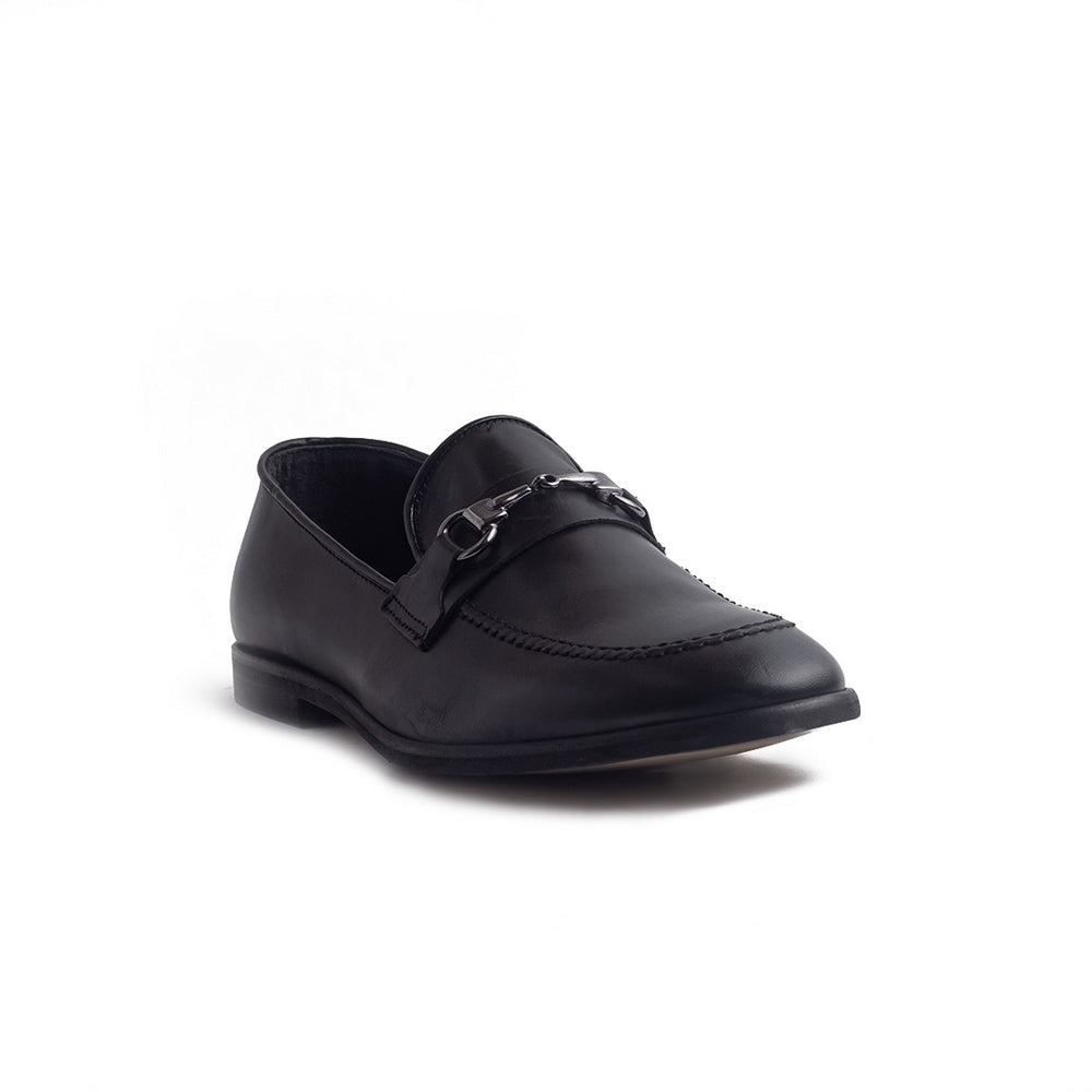 Italian Men Black Leather Shoes #4190