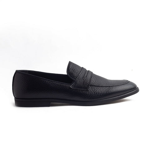 Italian Men Black Leather Shoes #4193
