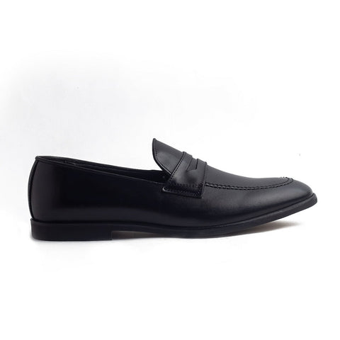 Italian Men Black Leather Shoes #4194