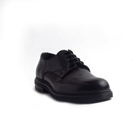 Italian Men Black Vernis Leather Shoes #4198