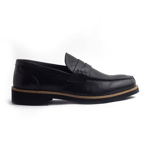Italian Men Black Leather Shoes #4205