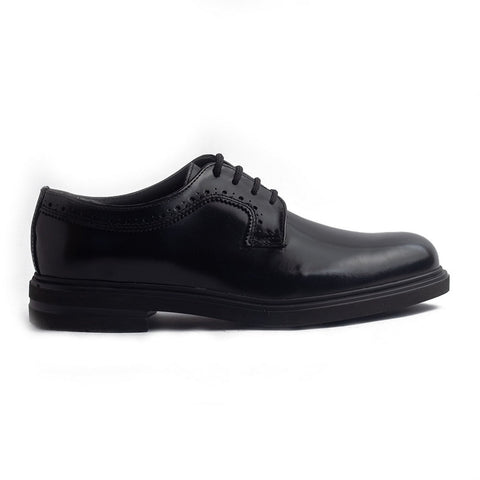 Italian Men Black Vernis Leather Shoes #4206