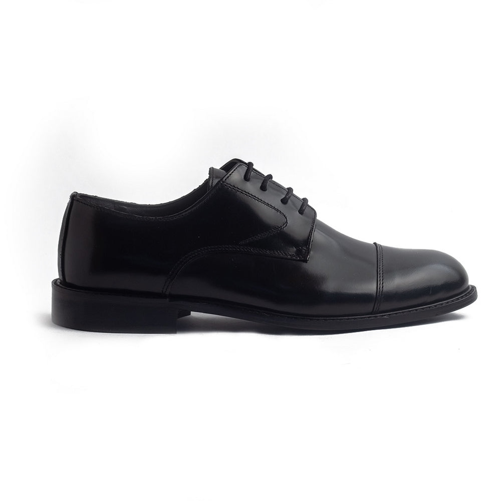 Italian Men Black Vernis Leather Shoes #4208