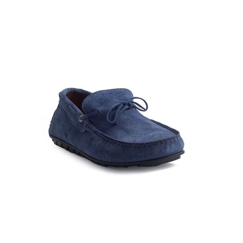 Italian Men Blue Chamois Espadrilles #4242