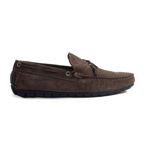 Italian Men Grey Chamois Espadrilles #4244