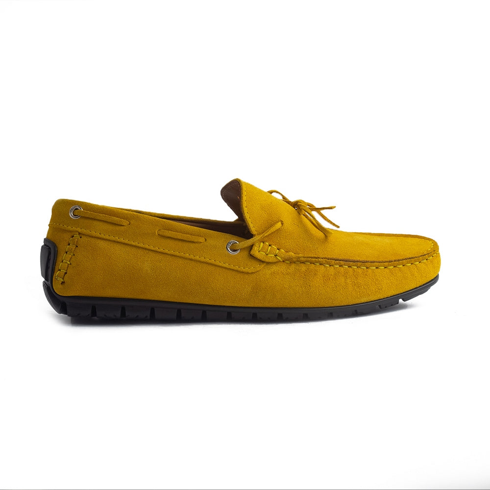 Italian Men Yellow Chamois Espadrilles #4248