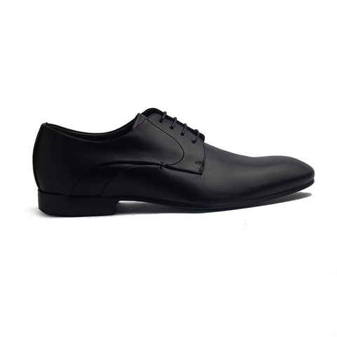 Italian Men Black Leather Shoes #4250