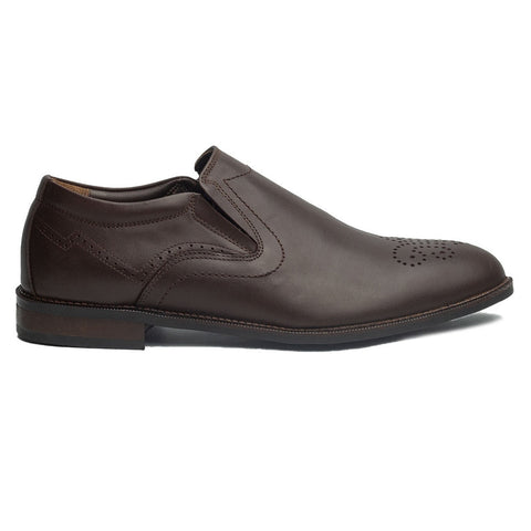 Men Brown Leather Shoes #4260