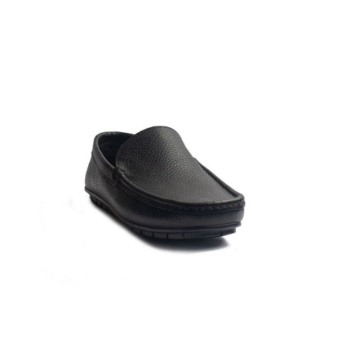 Men Black Leather Espadrilles #4275