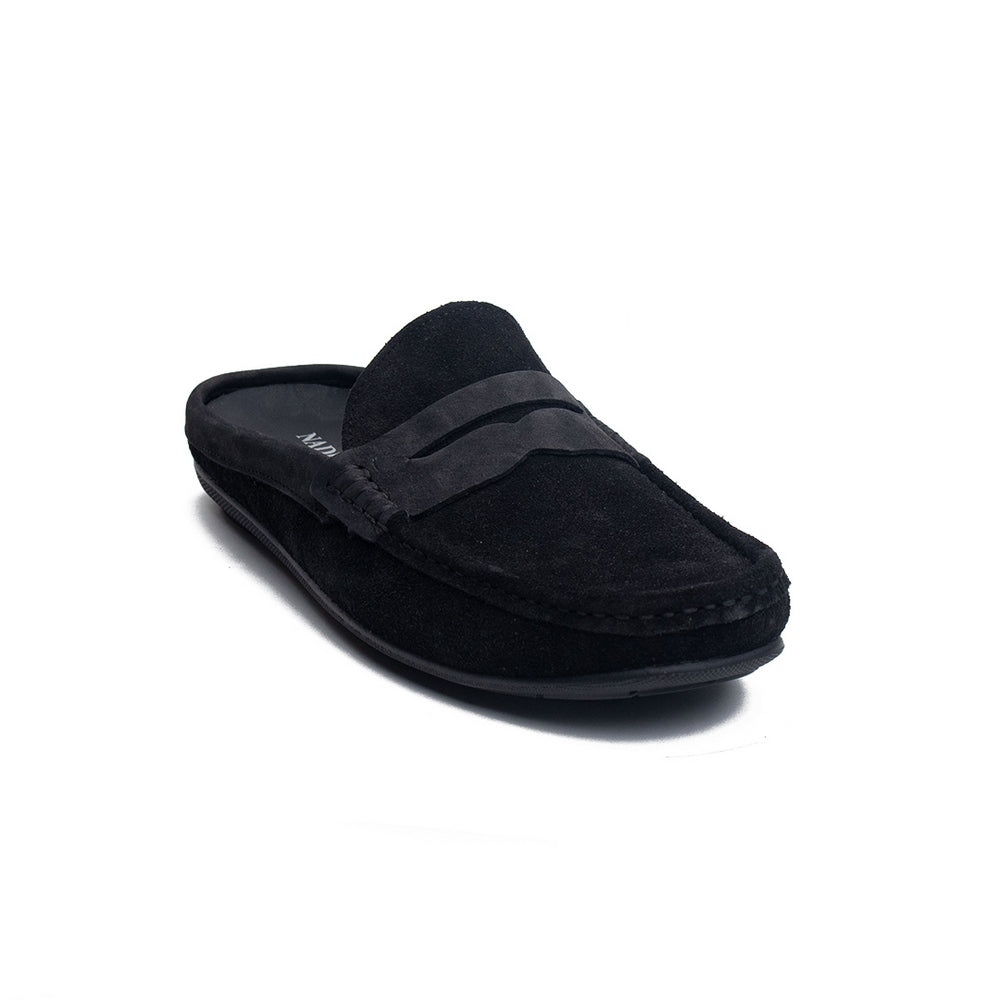 Men Black Chamois Espadrilles #4284