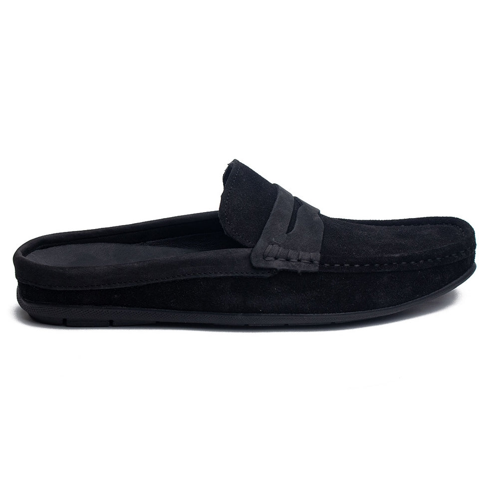 Men Black Chamois Espadrilles #4284