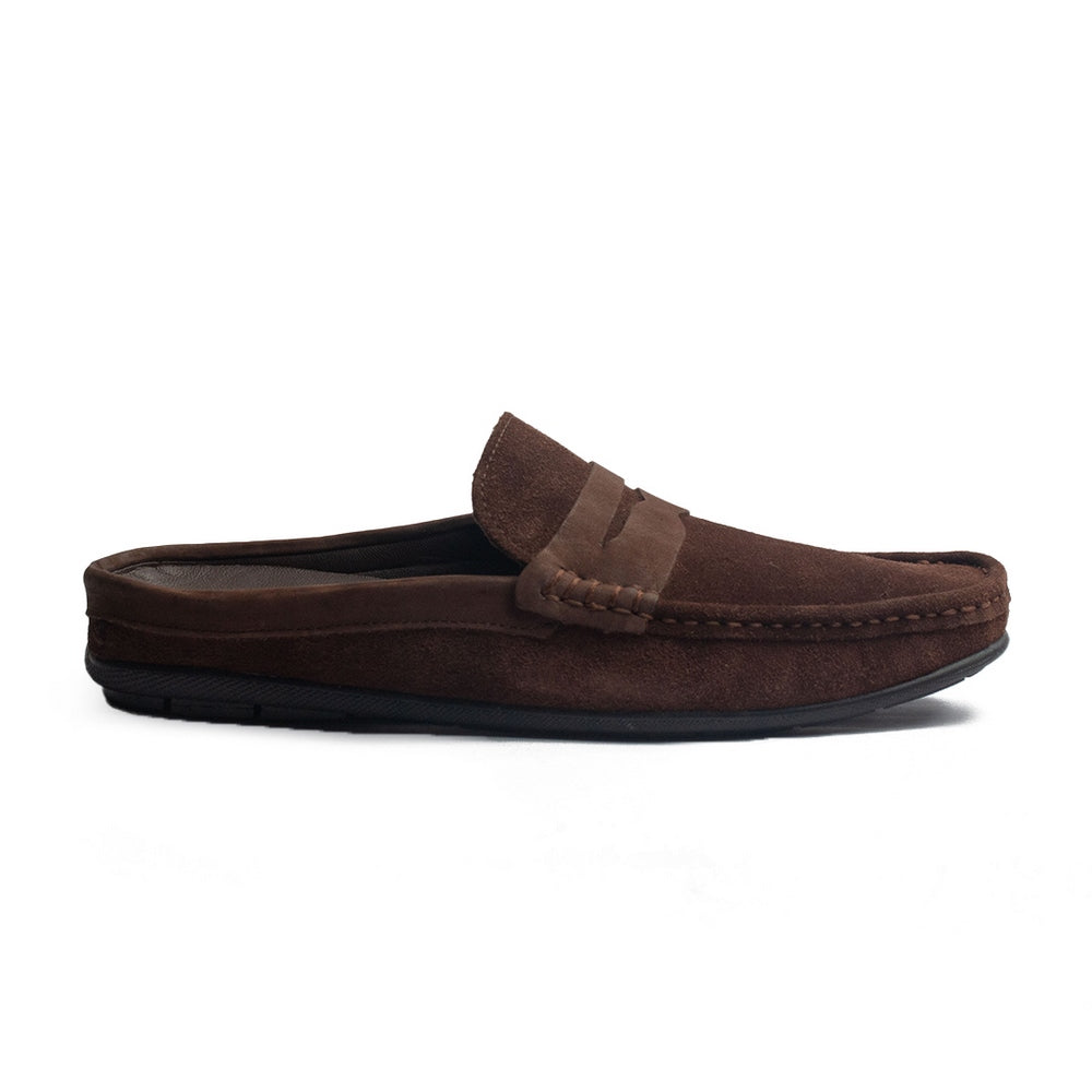 Men Brown Chamois Espadrilles #4286