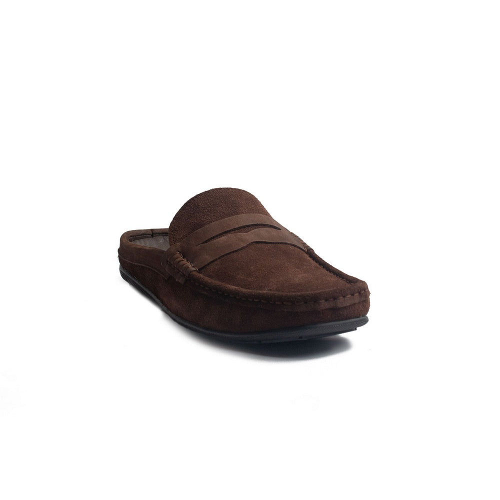 Men Brown Chamois Espadrilles #4286