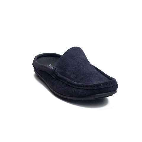 Men Dark Blue Chamois Espadrilles #4292