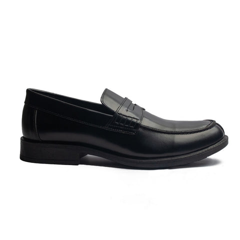 Men Black Leather Shoes #4298