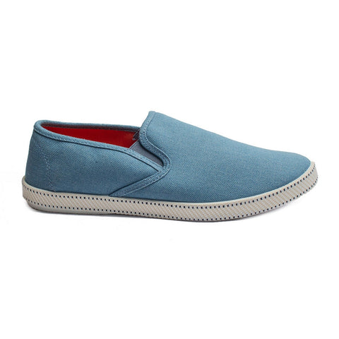 Europeon Union Men Light Blue Cloth Shoes #4312