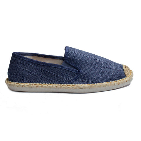 Europeon Union Men Dark Blue Cloth Espadrilles #4320