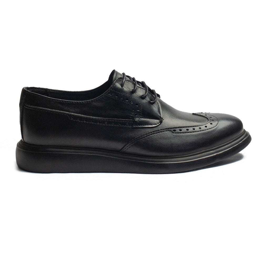 Turkish Men Black Leather Shoes #4330