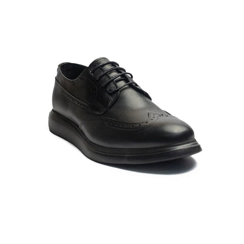 Turkish Men Black Leather Shoes #4330