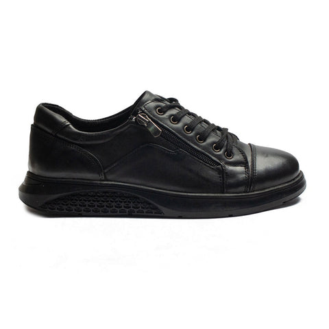Turkish Men Black Leather Shoes #4334