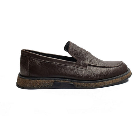 Turkish Men Brown Leather Shoes #4343