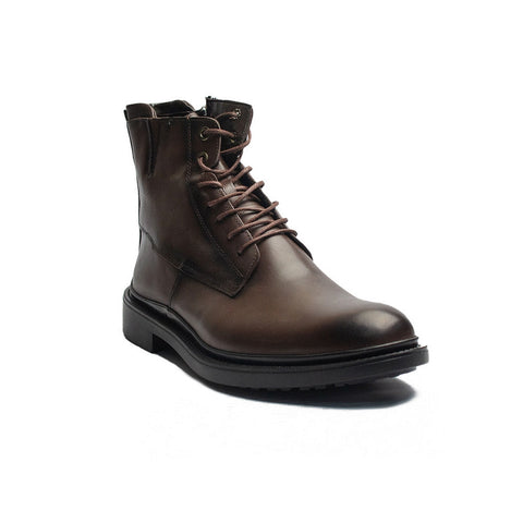 Turkish Men Brown Leather Half Boot #4361