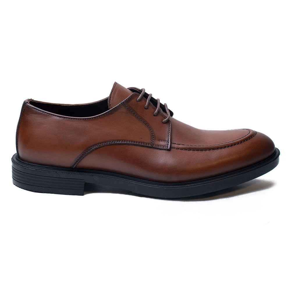 Men Brown Leather Shoes #4370