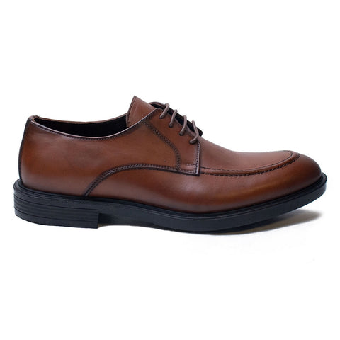 Men Brown Leather Shoes #4370