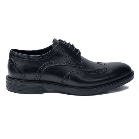 Men Black Leather Shoes #4372