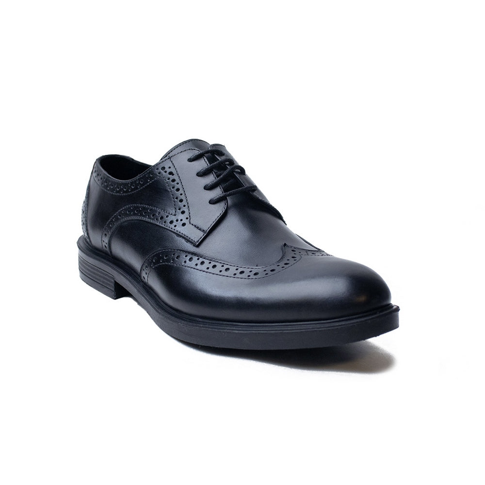Men Black Leather Shoes #4372